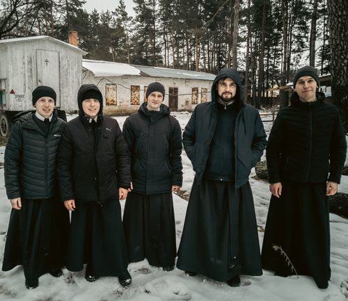 Alumnos del seminario de Bryukhovychi (Ucrania).