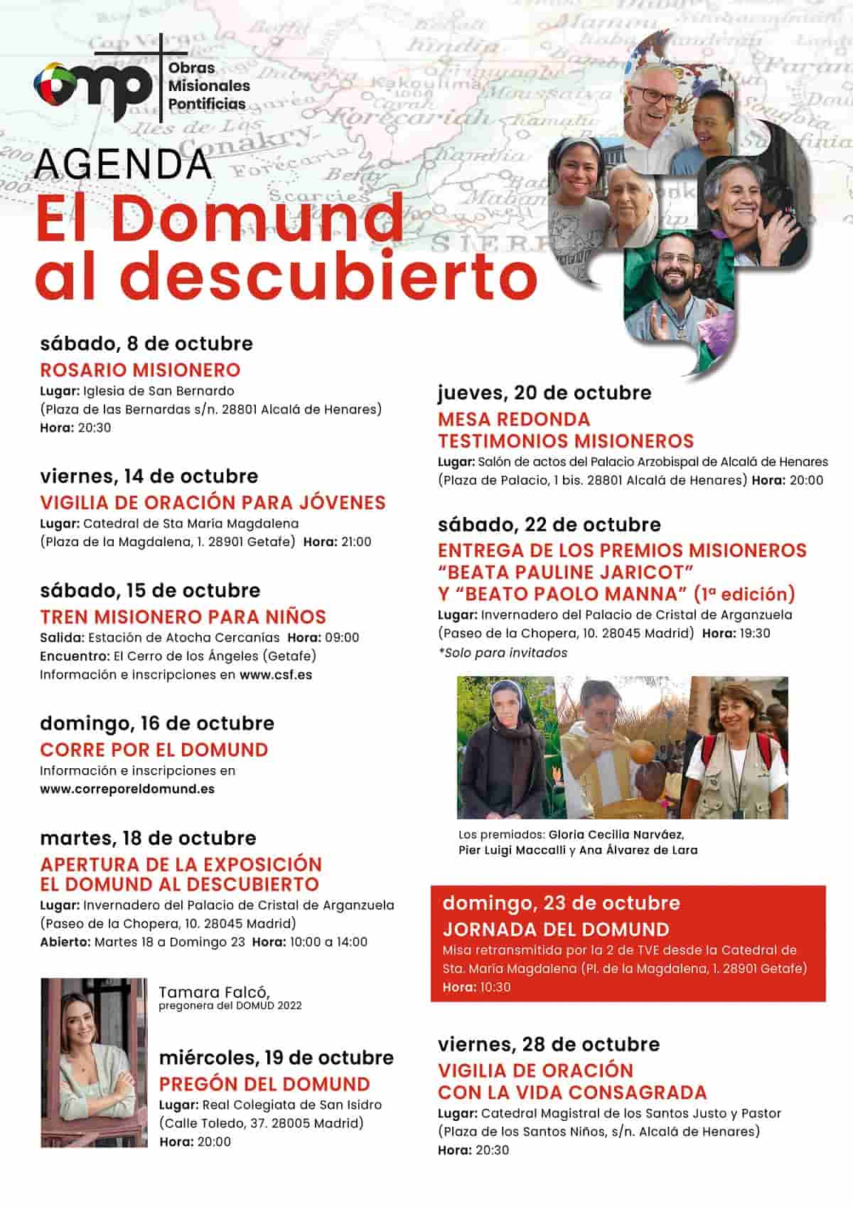 Actividades del Domund 2022 en Madrid, Getafe y Alcalá