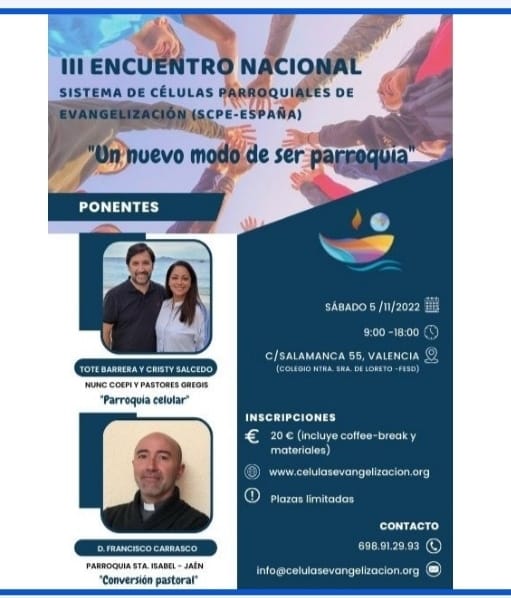 Encuentro Células Parroquiales Evangelización en Valencia 2022