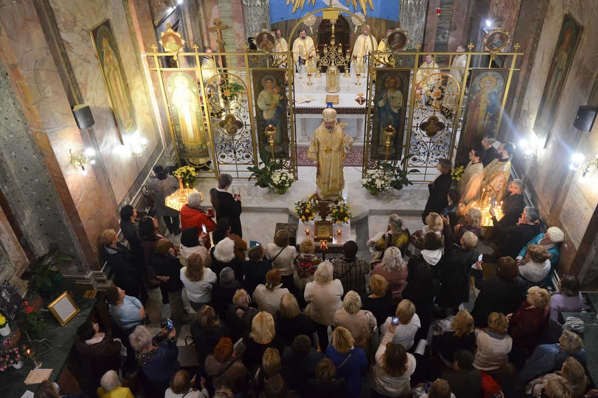 Shevchuk preside la liturgia en la parroquia grecocatólica de Sergio y Baco en Roma