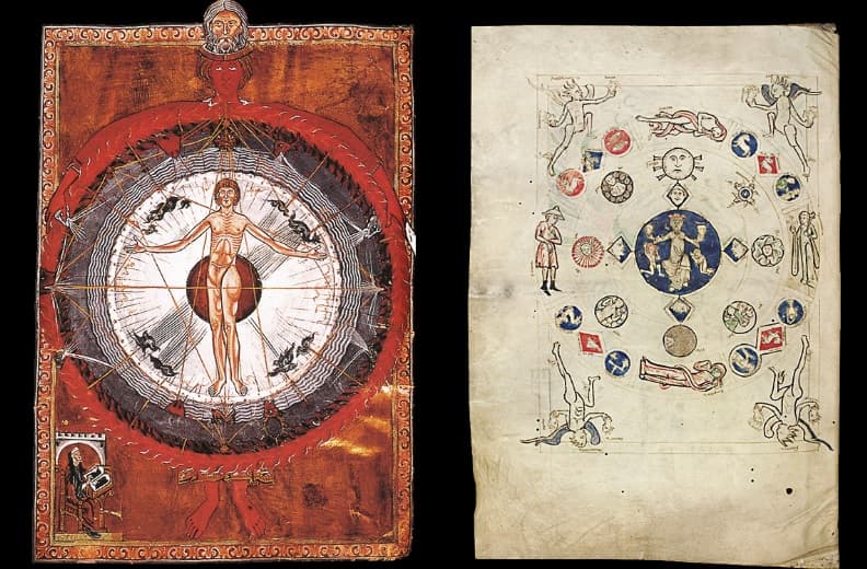 Un ejemplar del Scivias de Santa Hildegarda del siglo XII
