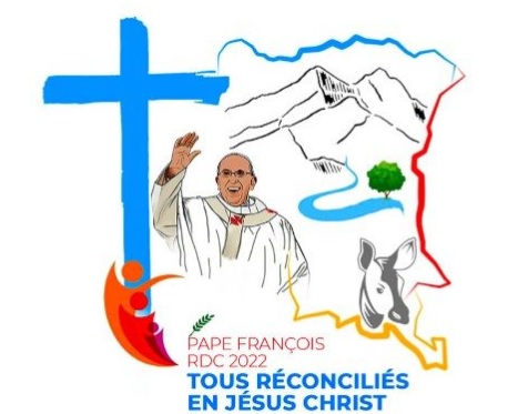 Logo del viaje del Papa Francisco a Congo Kinshasa en 2023