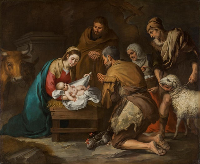 'La adoración de los pastores' (1650), de Bartolomé Esteban Murillo. Museo del Prado. 