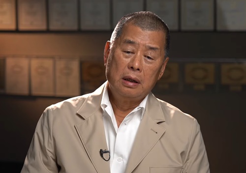 Jimmy Lai, durante una entrevista en 2020, antes de su detención.