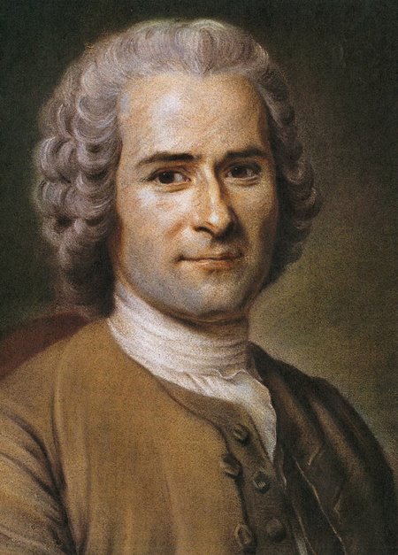Jean-Jacques Rousseau, en un retrato de Maurice Quentin de La Tour.