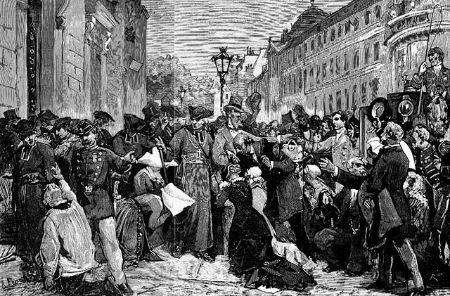 Expulsión de los jesuitas de la Rue de Sèvres, en París, el 30 de junio de 1880. 