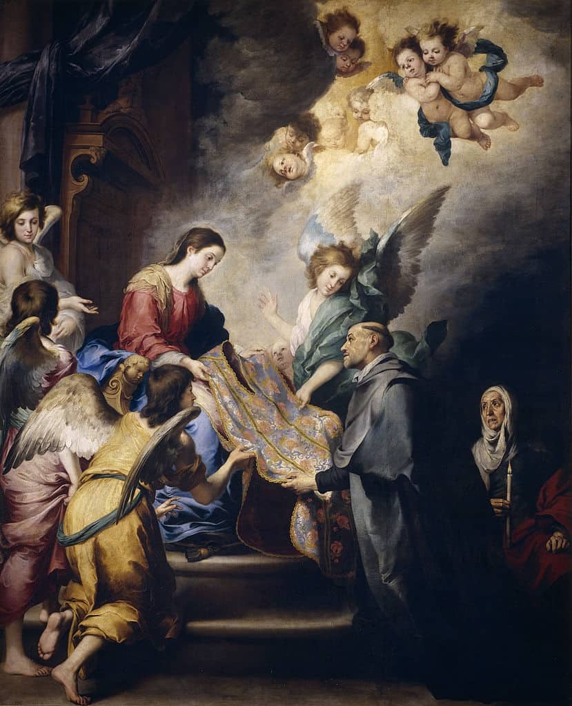 Aparición de la Virgen a San Ildefonso, de Bartolomé Esteban Murillo