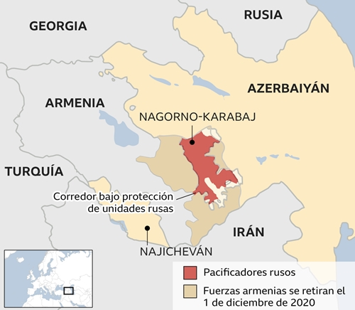 Plano de Nagorno-Karabaj.