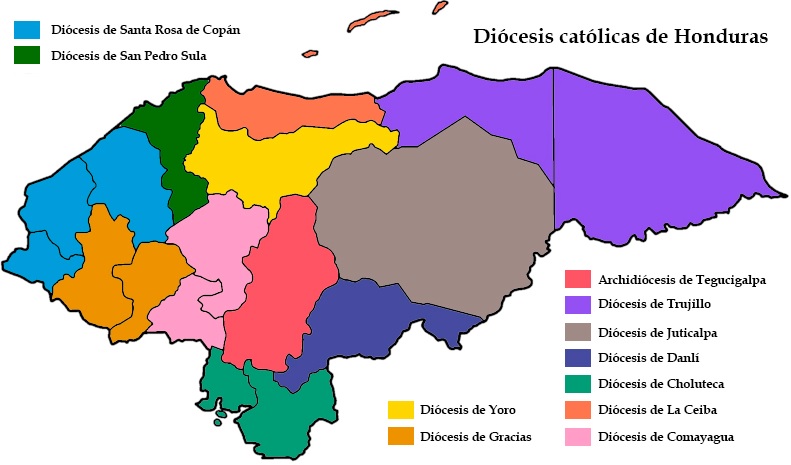 Las diócesis de Honduras, San Pedro Sula pasa a ser arquidiócesis