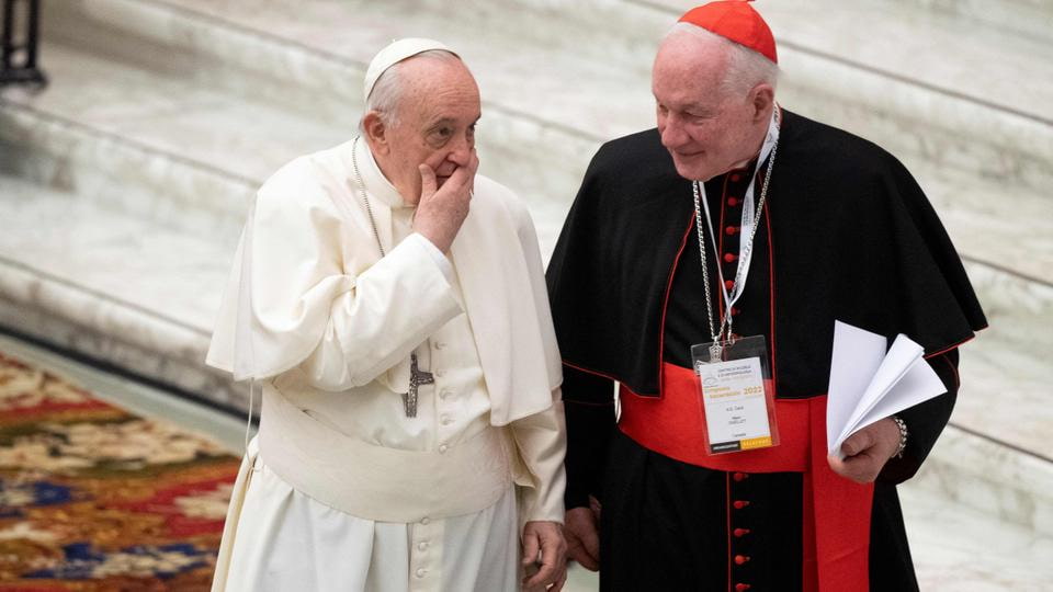 El Papa Francisco con el cardenal Ouellet en 2022