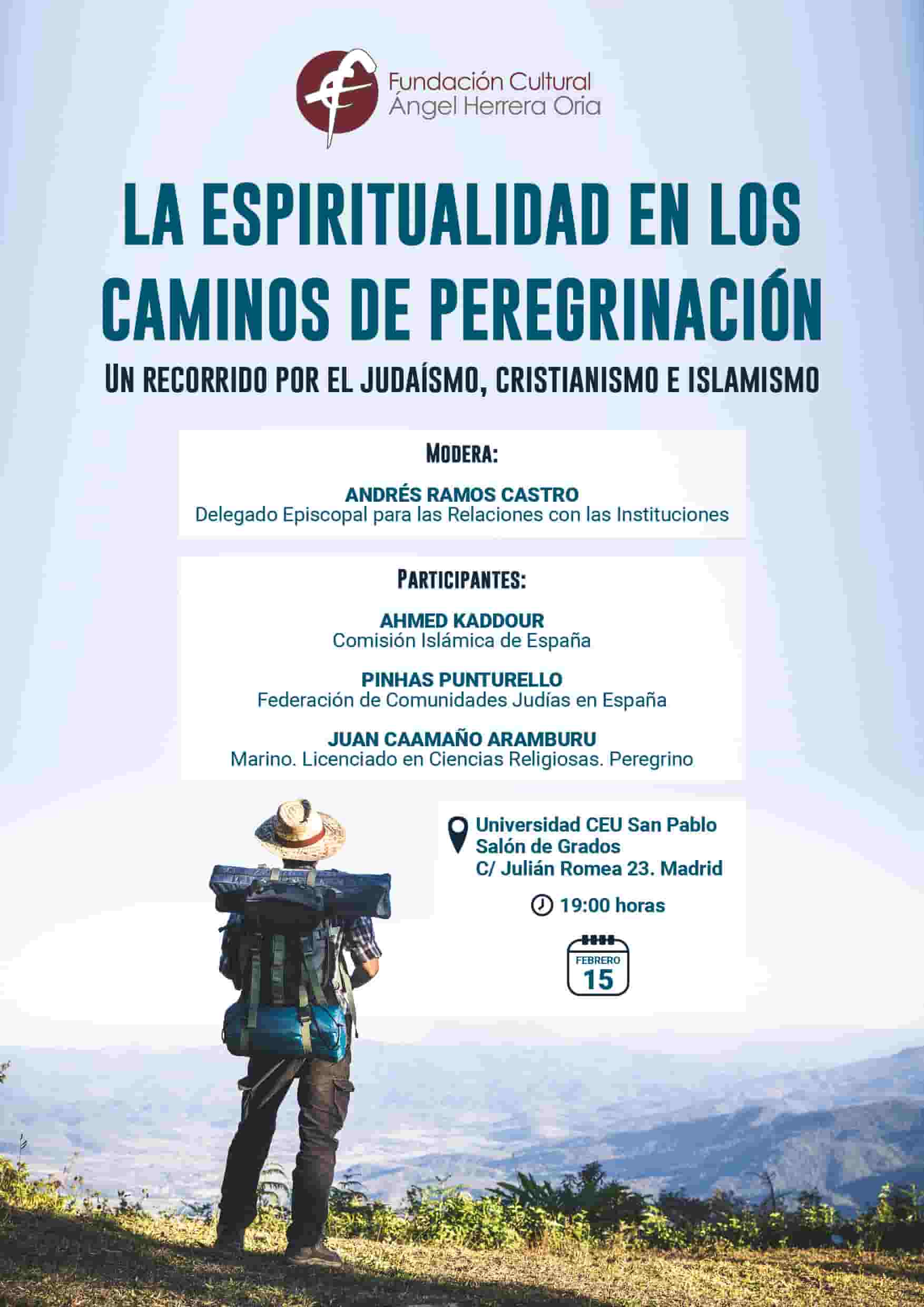 Espiritualidad en caminos de peregrinación, coloquio Fundación Herrera Oria
