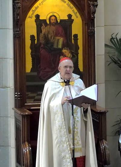 El cardenal Osoro, durante su homilía.