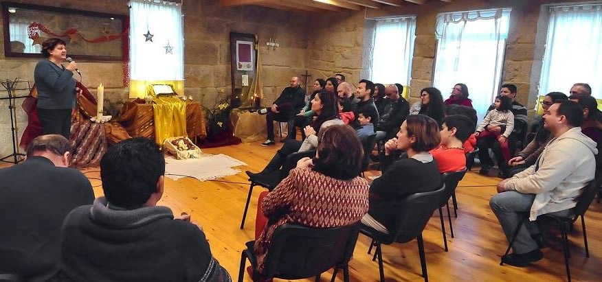 Un retiro organizado por Comunidade Caná, una comunidad carismática católica en Galicia