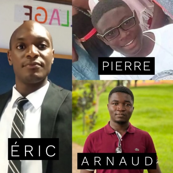 Eric, Arnaud y Pierre. 