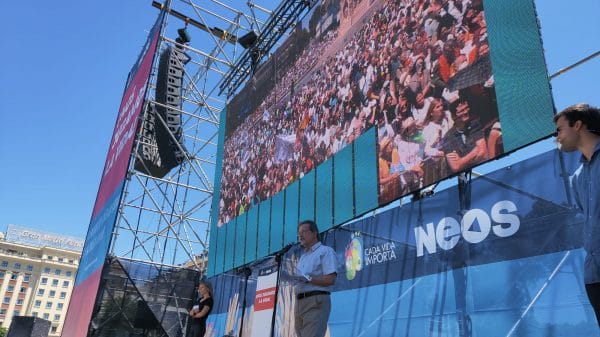Josep Miró habla en la marcha provida de verano 2022 en Madrid