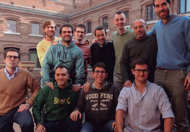 Seminaristas de cuarto curso en el seminario conciliar de Madrid