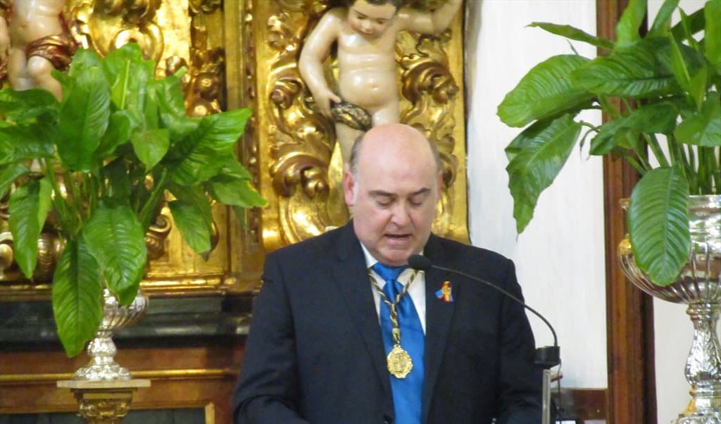 José Antonio Trapero, presidente de la Agrupación de  Cofradías de Montilla. 