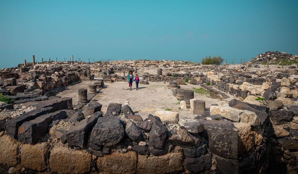 Las ruinas de Sussita o Hippos junto al Lago de Galilea, foto de Yoav Palma