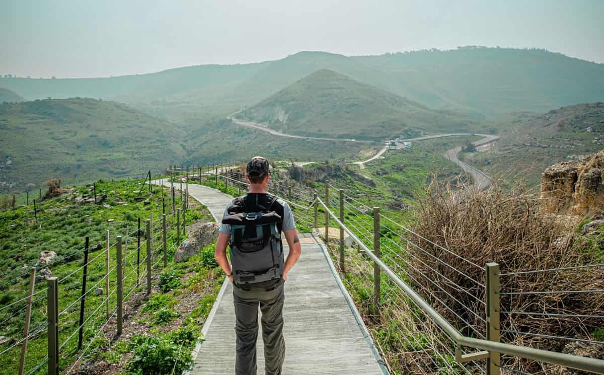 Las colinas de Galilea desde el Parque Nacional de Sussita 