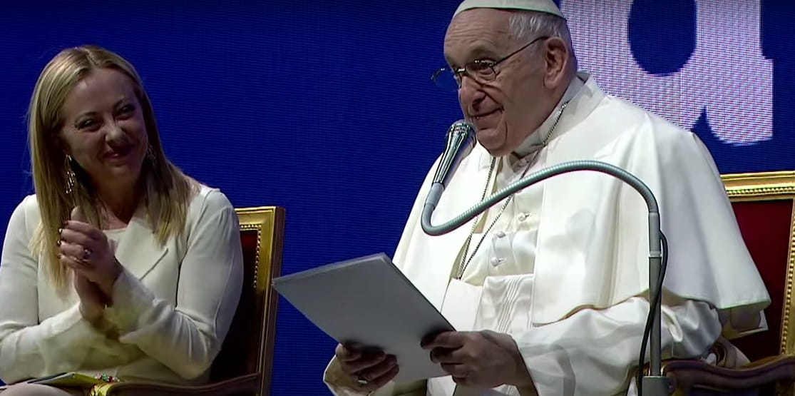 El Papa Francisco y Giorgia Meloni se animaron mutuamente a trabajar por impulsar la esperanza y natalidad en Italia