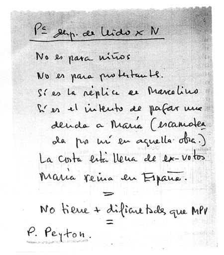 Notas de Sánchez-Silva sobre 'Rosa viva'.