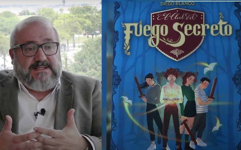 Diego Blanco es el autor de la saga infantil-juvenil de El Club del Fuego Secreto
