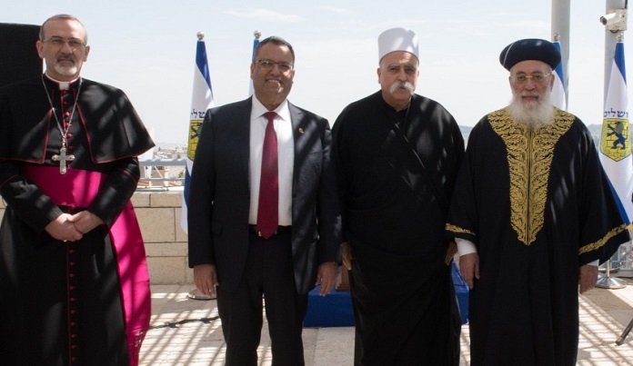 Encuentro de líderes de religiones en Jerusalén durante la pandemia del coronavirus