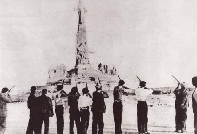 Fusilamiento de Jesús en el Cerro de los Ángeles durante la Guerra Civil.