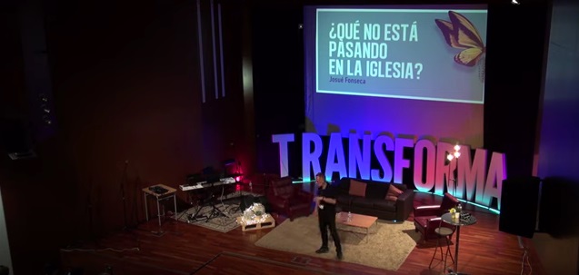 Josué Fonseca en su charla Qué no está pasando en la Iglesia en el encuentro Transforma en Alicante