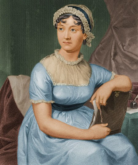 Grabado de Jane Austen realizado en el siglo XIX según un retrato de Jane dibujado por su hermana Cassandra en torno a 1810.