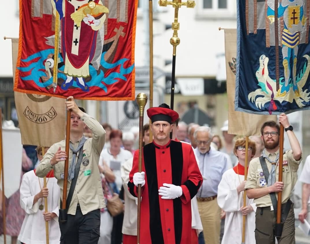 Una procesión en la diócesis alemana de Limburgo