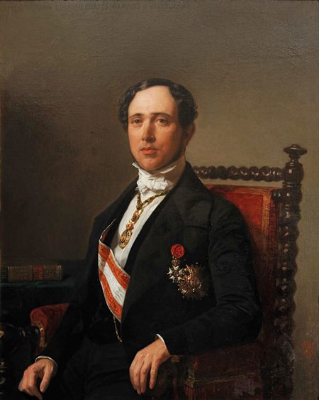 Juan Donoso Cortés (1809-1853), en un retrato de Federico Madrazo. 