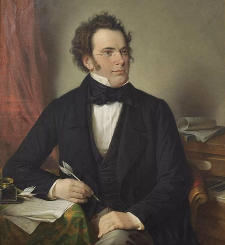Franz Schubert, en un retrato de Wilhelm August Rieder en 1875.