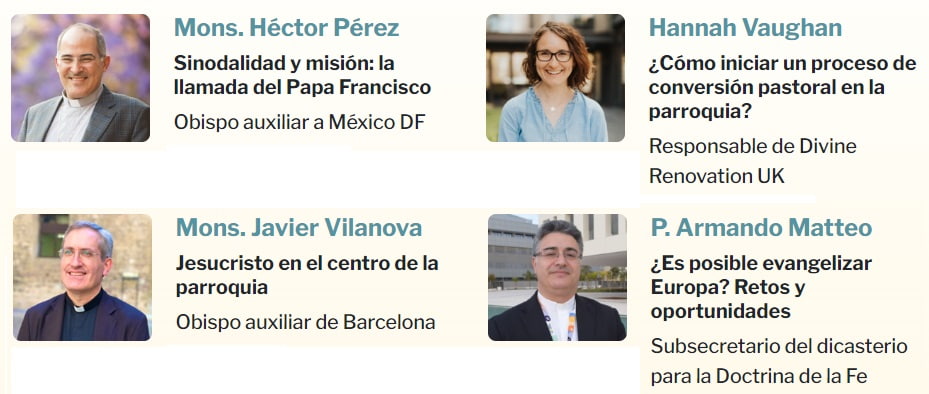 Algunos ponentes del Congreso Inspira 2023 de evangelización en Barcelona