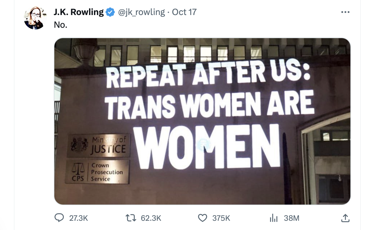Twitter de J.K Rowling