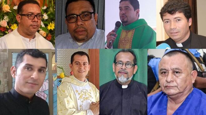 Algunos de los sacerdotes desterrados por Ortega.