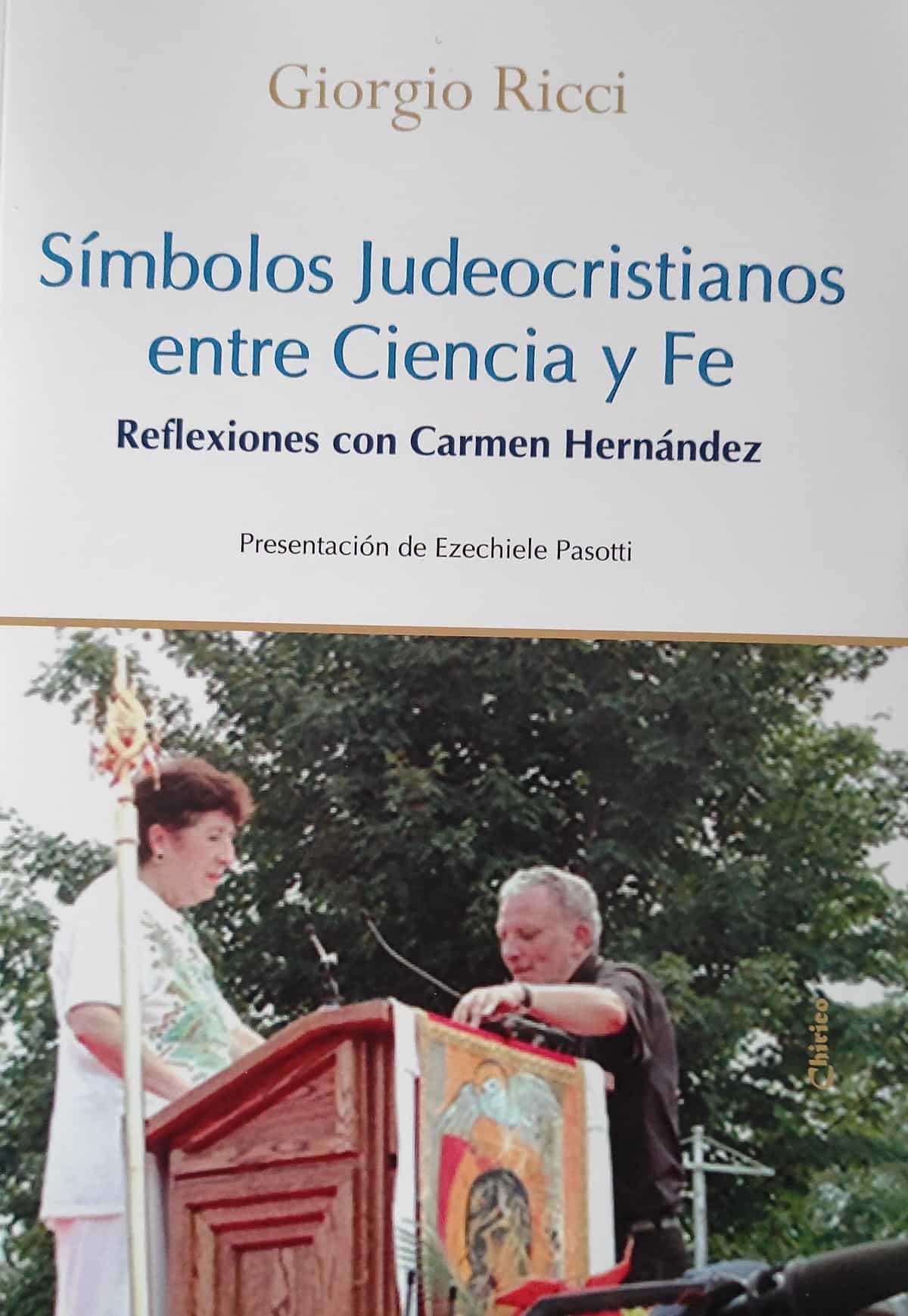 Portada del libro de Giorgio Ricci Símbolos Judeocristianos entre ciencia y fe, sobre Carmen Hernández