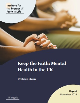 Portada del informe Keep the Faith de 2023, sobre religión y salud mental en Reino Unido