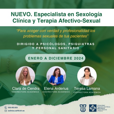 Curso de Especialista en Sexología Clínica y Terapia Afectivo-Sexual.