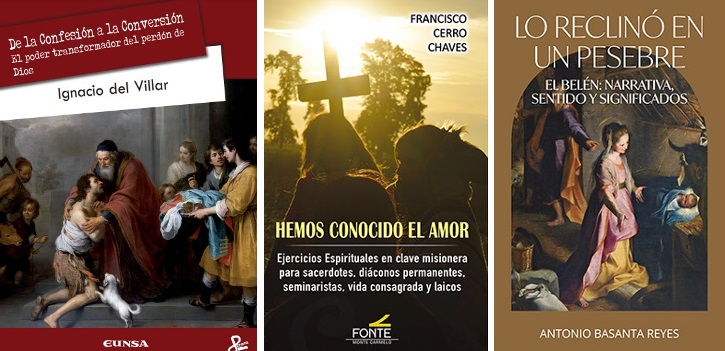 Libros espirituales del arzobispo Francisco Cerro, Ignacio del Villar y  Antonio Basanta