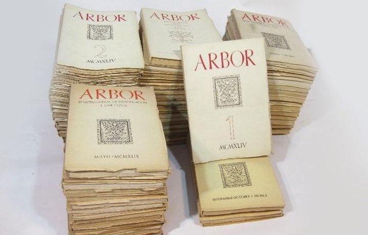 Ejemplares de la revista Arbor de los años 40 y 50