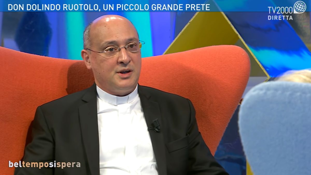 Giacomo Pappalardo, en una entrevista en la cadena episcopal italiana TV2000.
