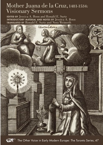 Portada de una edición en inglés de los sermones visionarios de Juana de la Cruz