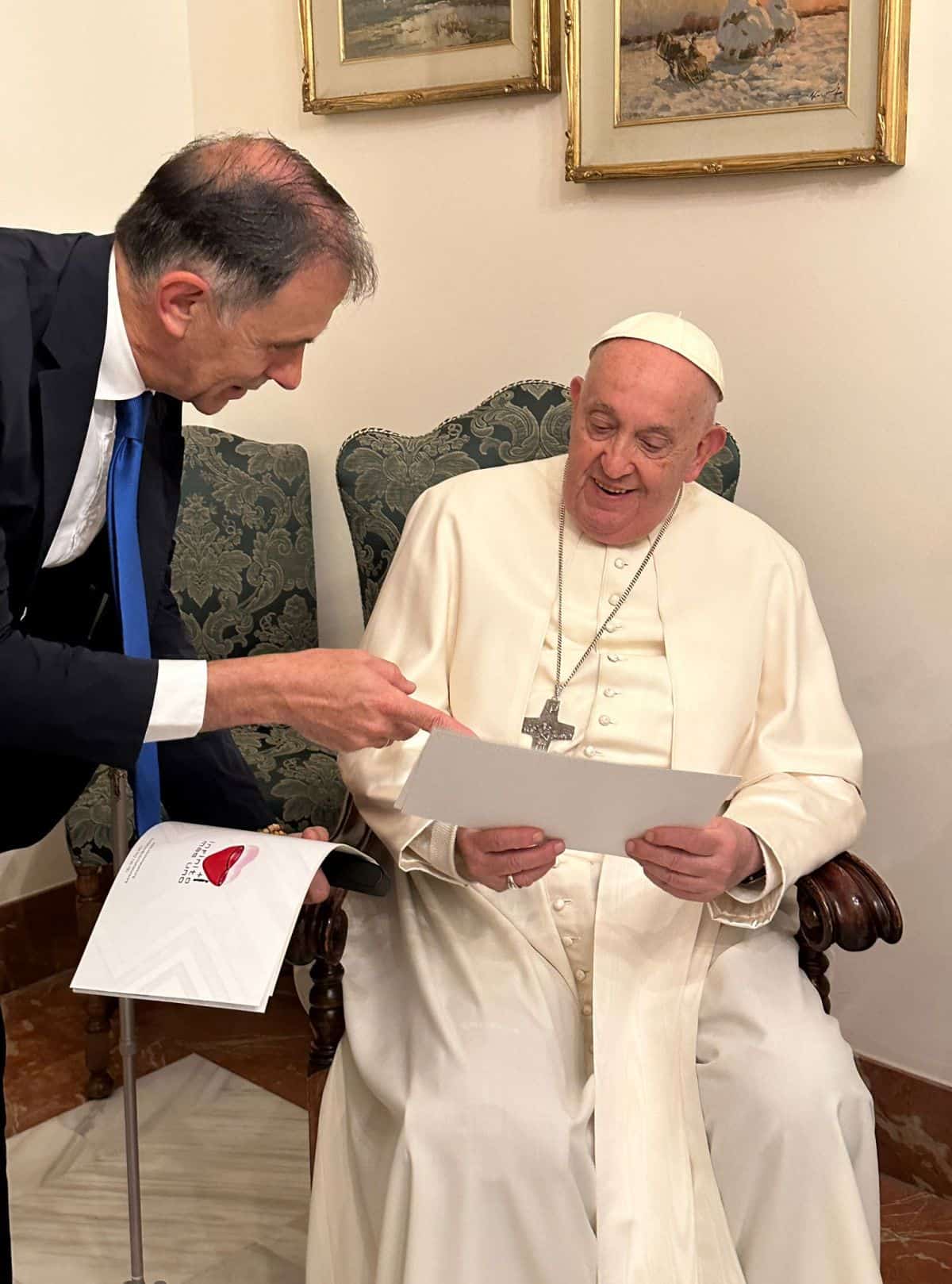 Juan Mnauel Cotelo con el Papa. 