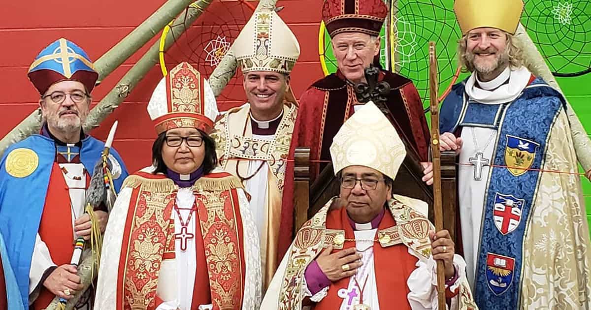Description: Obispos anglicanos de la región de Manitoba en Canadá 