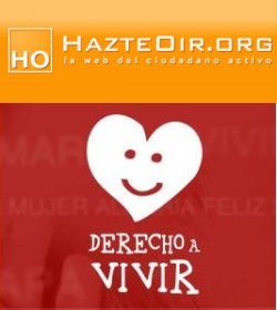 HazteOír presenta la plataforma "Derecho a vivir"