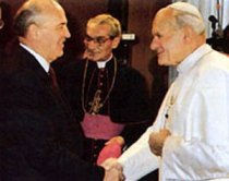 Gorbachov, el último dirigente soviético, a favor de canonizar a Juan Pablo II