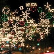 Luces «navideñas» en Madrid