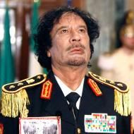El general Gaddafi