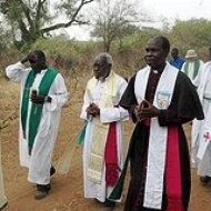 Un grupo de sacerdotes africanos